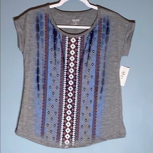 Style & Co Americana Graphic T-Shirt Petite